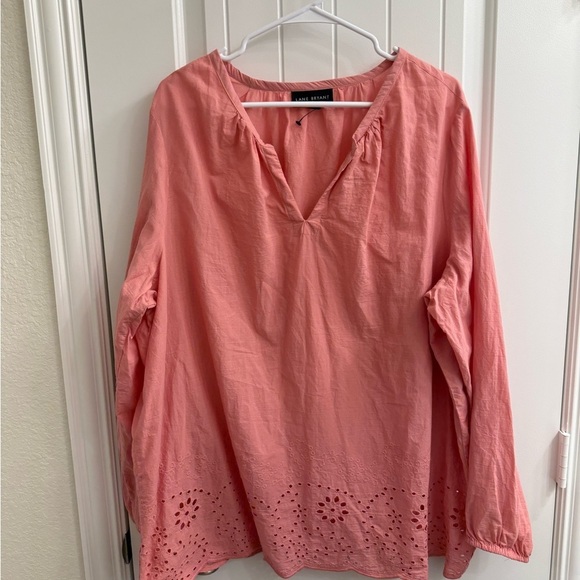 Lane Bryant Tops - Lane Bryant Coral Long Sleeve Tunic sz 22